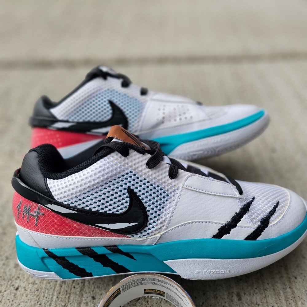 Nike Ja 1 Reverse Scratch FV5957-100 Men's Size 8 Ja Morant Air Zoom Basketball - Picture 4 of 9